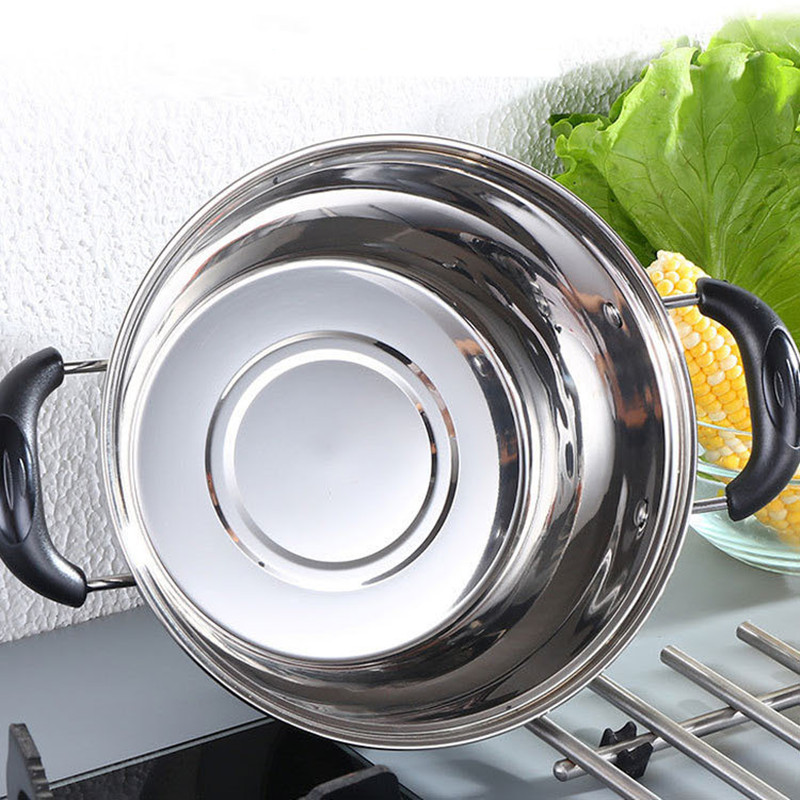 Olla de acero inoxidable de doble fondo para sopa, utensilios de cocina multiposición, sartén antiadherente, accesorios de cocina de uso General, herramientas, novedad