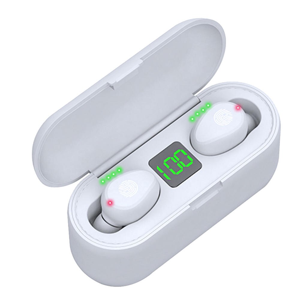 F9 TWS Wireless Headphones Bluetooth 5.0 Earphone HIFI In-ear Headset Earphones Stereo Earbuds for iOS/Android Phones HD Call