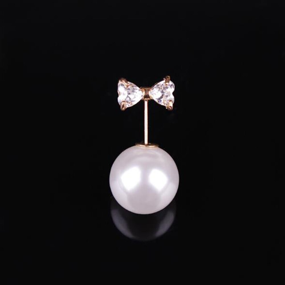 Women Imitation Pearl Anti-lighting Word Brooch Open Shirt Leader Mouth Mini Small Insert Fixed Buckle Assembly Female: Gold