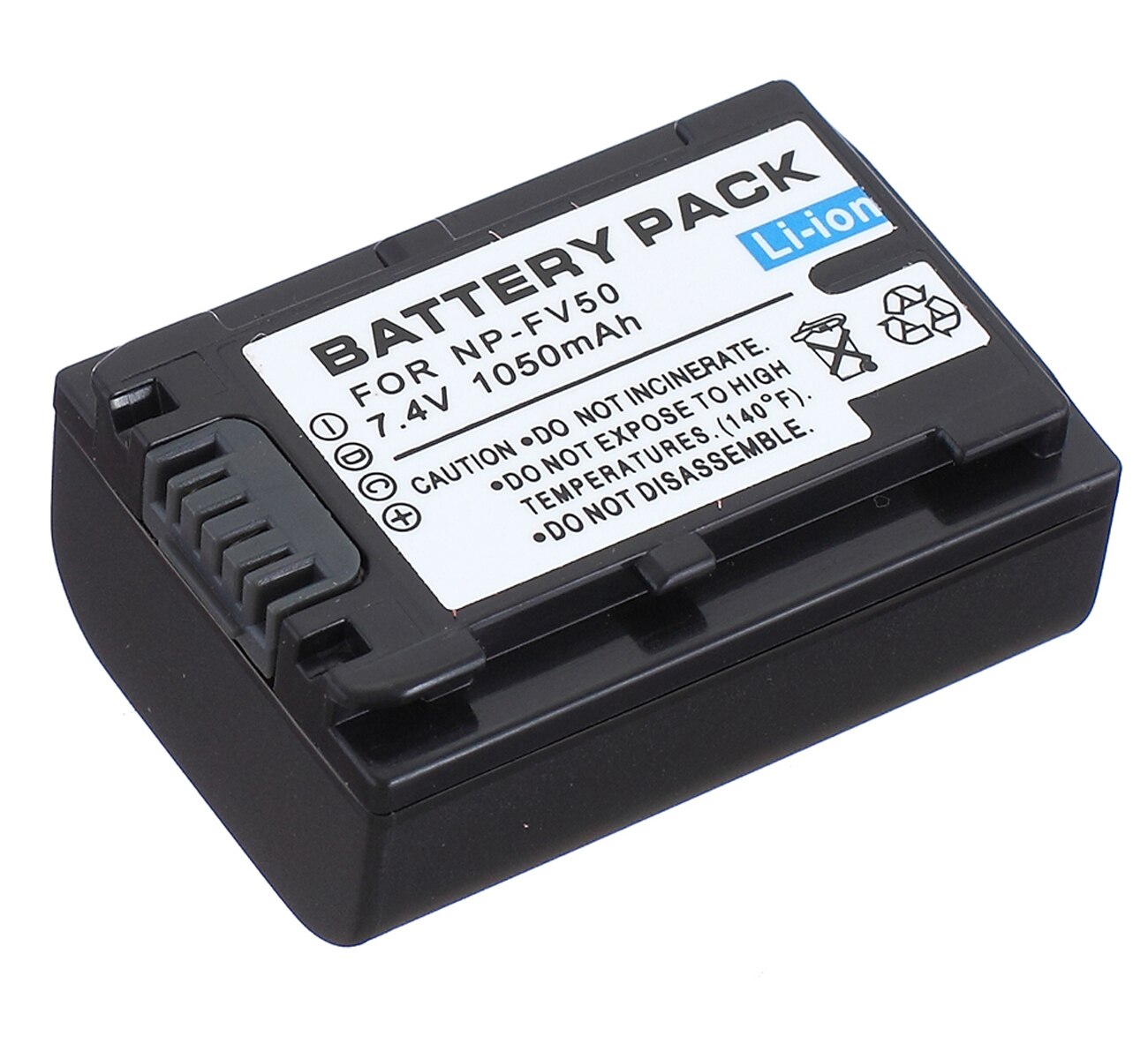Batterie + chargeur pour Sony HDR-CX110E, HDR-CX130E, HDR-CX150E, HDR-CX160E, HDR-CX170E, HDR-CX180E, HDR-CX190E,, caméscope Handycam