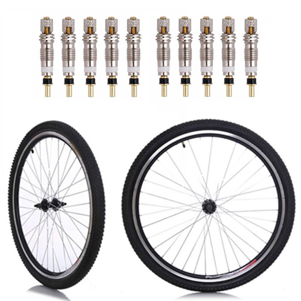 2/5/10pcs Brass French Presta Valve Cores MTB Mountain Road Bike Bicycle FV Repair Service Parts Bike Tire Air Valve Optional
