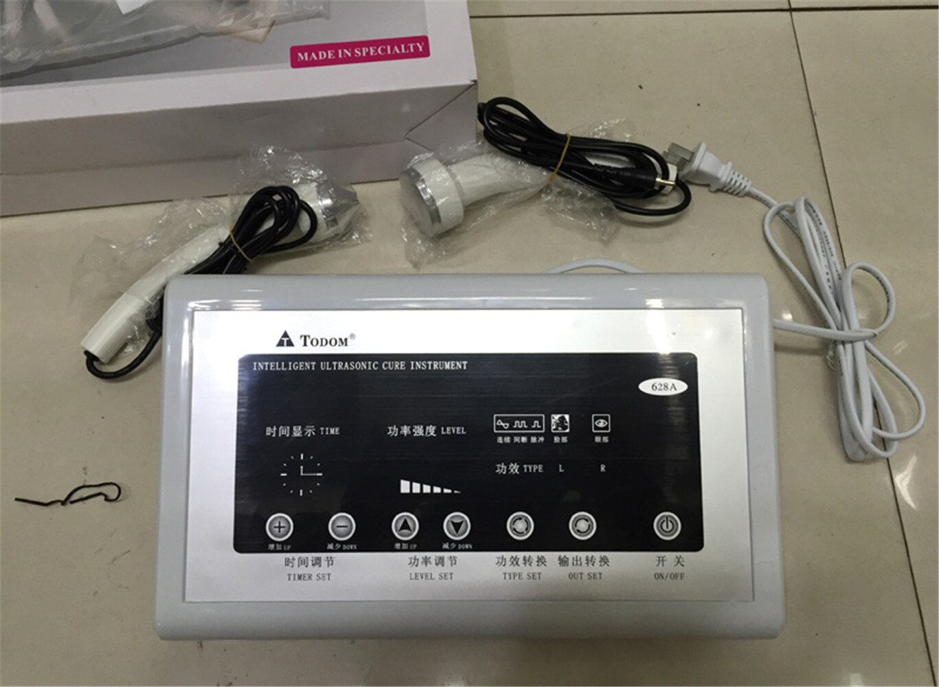 Intelligent Ultrasonic Cure Instrument Microcomputer Ultrasonic Beauty Instrument 628A 220V