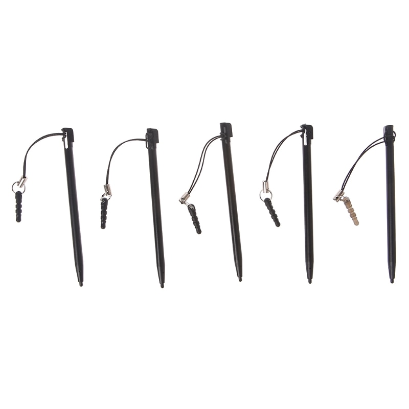 Stylet à pointe dure de stylet d'écran tactile résistif avec la corde de prise de poussière pour le PDA MP5 de position