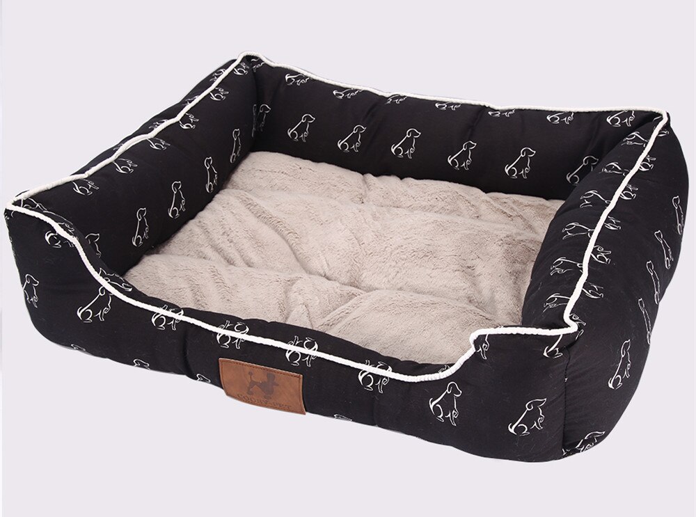 [COOBY]dog bed for cat mat house pet dog beds supplies cat bed dogs house for cats mat pet products for animals puppy py0105: Black Standing Dog / 65x55x18cm