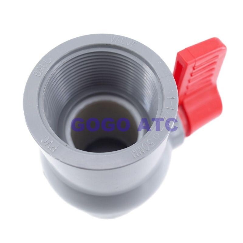 UPVC Straight mouth valve PVC Inner wire ball valve DN 15-65 mm One-piece simple Water pipe plastic socket Anti-aging