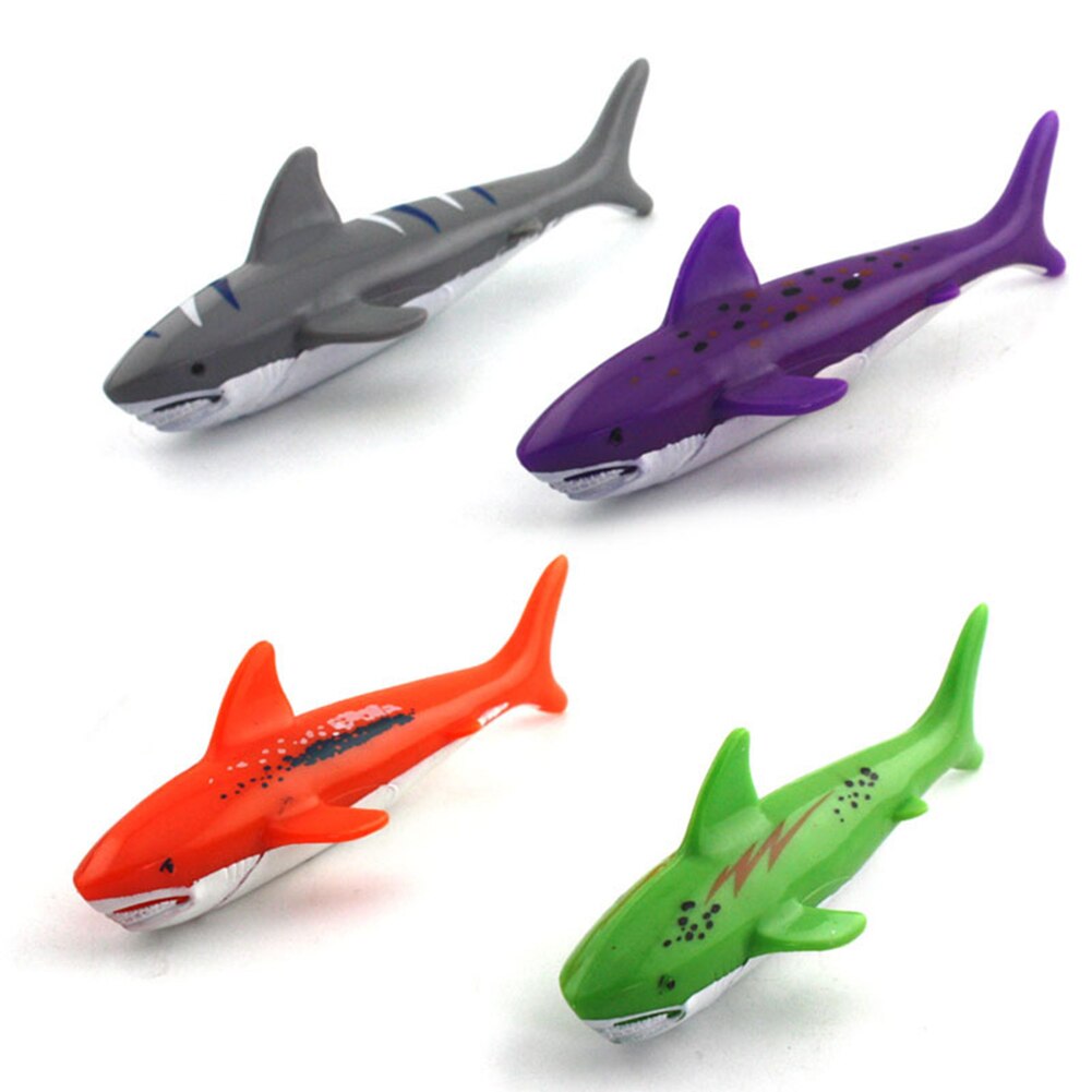 4 Stuks Plastic Duiken Speelgoed Pool Dive Shark Water Gooien Torpedo Kids Grappige