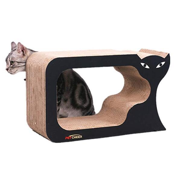 Square Cat Scratcher Fat Cat Bed Cardboard Paper Cat Toy Scratching Pad Attractive Lily