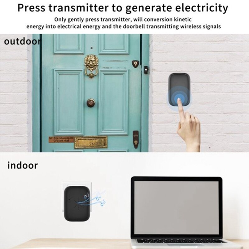 Wireless Doorbell Welcome Bell Intelligent Home Door Bell Alarm Smart Doorbell Doorbell Ring Waterproof Button