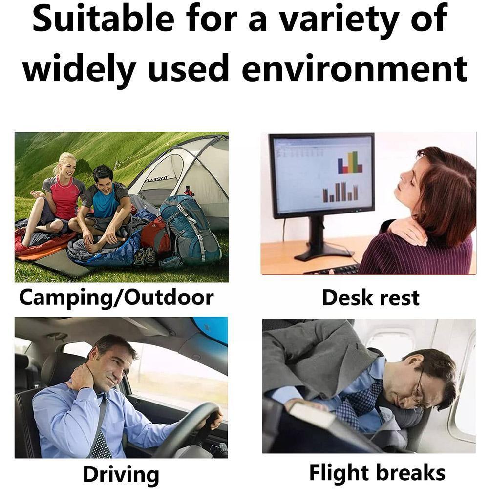 Outdoor Opblaasbaar Kussen Pvc Massaal Opblaasbare Outdoor Reizen Kussen En Zelfopblazende Kussen Hals Camping Taille Kussen