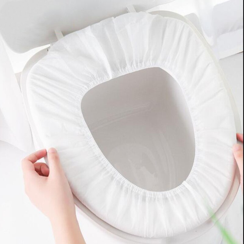 Non-woven toalettmatta engångs-toalettsitsskydd säkerhet vattentät försörjning resor badrumsredskap bärbart bakteriesäkert överdrag