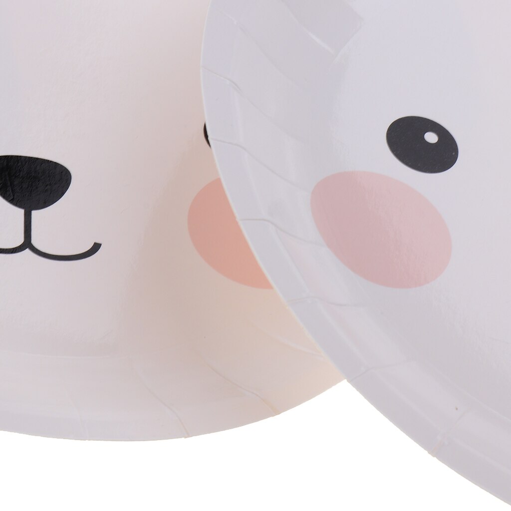 8 X Happy Easter Bunny Paper Plates Birthday Party Tableware Decor Disposable Plates Baby Shower Plates Party Decoration