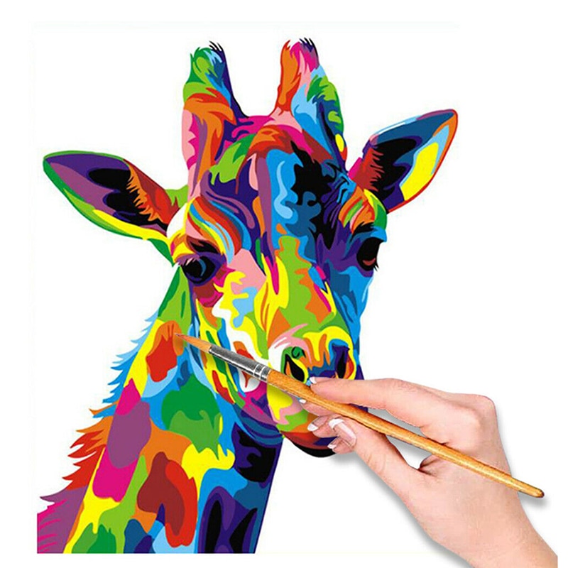 1 conjunto de pintura por números para adulto diy pintura por número kits para crianças iniciantes na tela 16x20 polegada em88