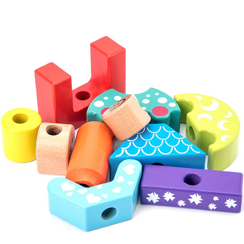 Houten speelgoed voor kinderen, zon & maan, dag & nacht, pilaarblokken, vroeg leren, baby, verjaardag, kerstmis, educatief speelgoed voor kinderen