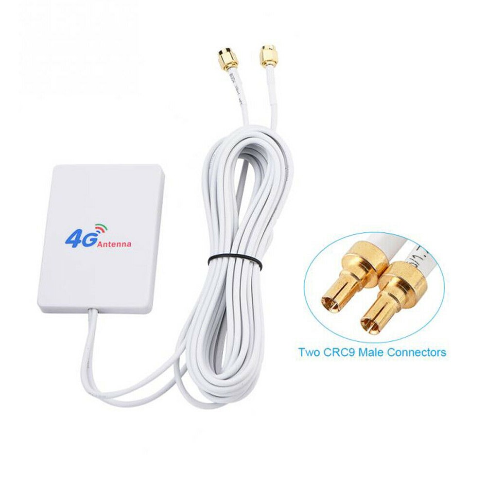 External WIFI TS-9 /CRC9/ SMA Cable Signal Amplifier 28DBI 4G 3G LTE Antenna Network Connector Mobile Router Double Broadband: CRC9