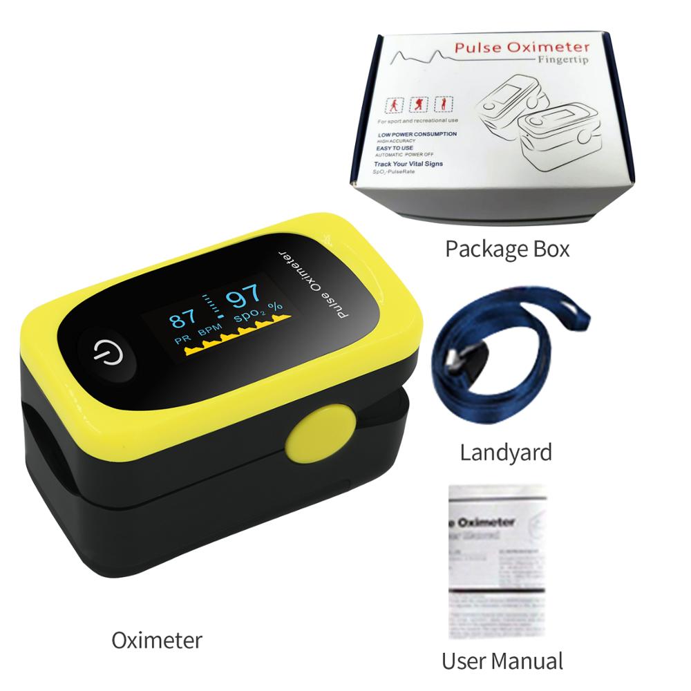 Digital Fingertip Pulse Oximeter OLED Display Blood Oxygen Sensor Saturation SpO2 Monitor Measurement Meter: TYPE 5