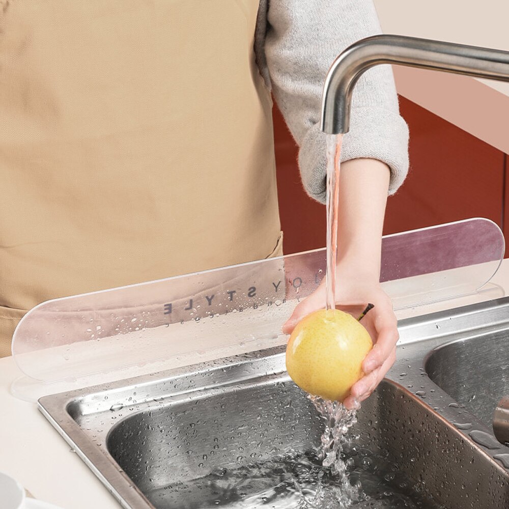 Vask vandafskærmning husholdningsbaffelplade anti-stænk vandafskærmning til badeværelse hjemme køkkenvand forhindrer stænkværktøjsbassin