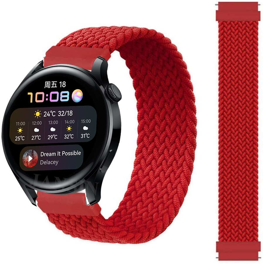 Correa trenzada para Amazfit gtr 3 pro gtr 3, Correa de nailon elástico para reloj Huami Amazfit GTR 3 Pro GTR 3
