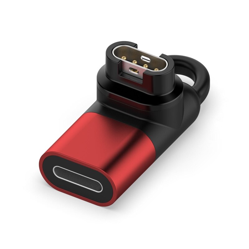 Tipo c/micro usb/relâmpago fêmea para 4pin adaptador conversor de carga para garmin abordagem s40/s60/x10/s10 venu fenix 6/6x pro solar: 90 degree lightning