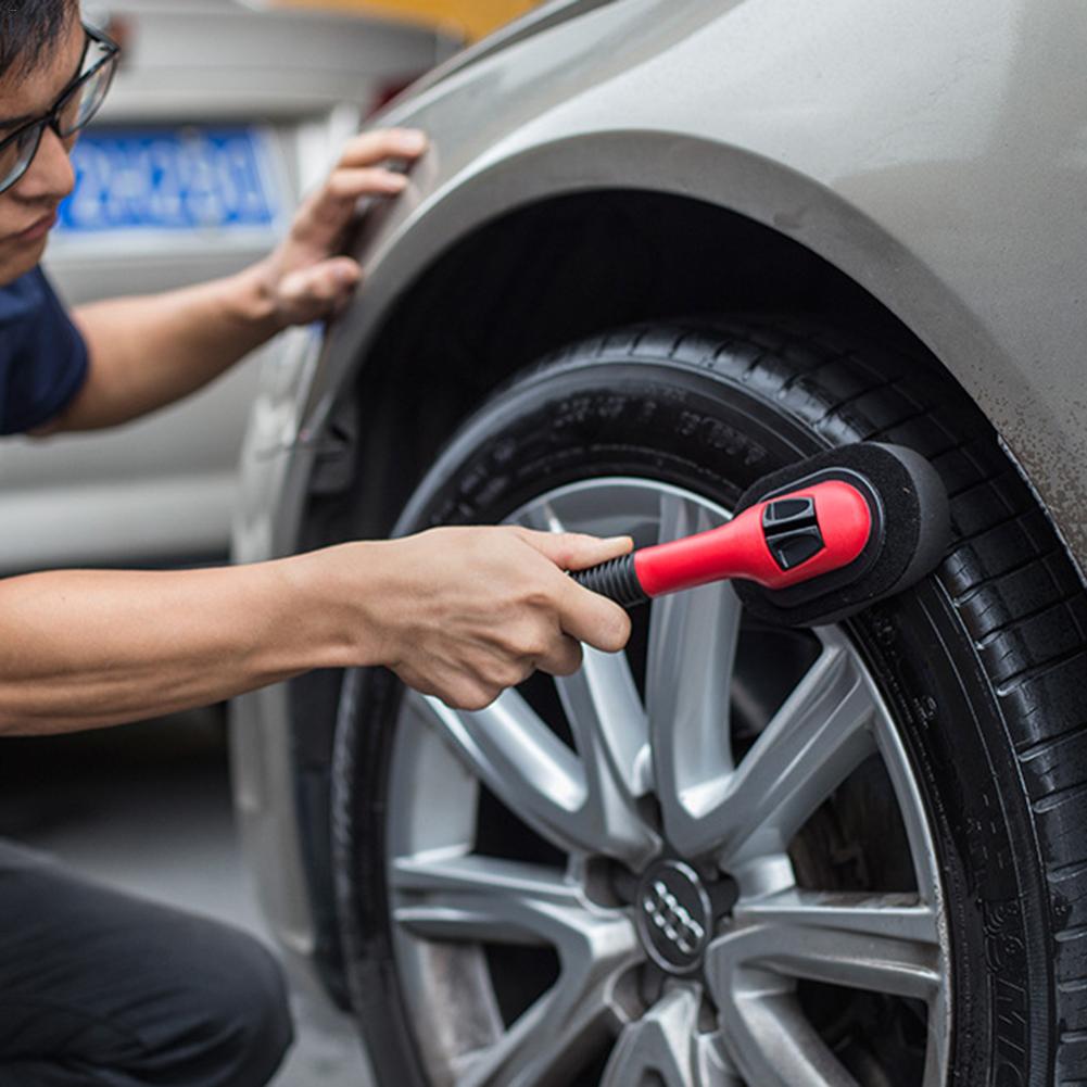 Applicateur de pneu de voiture Machine à laver les roues de voiture pour l'application gratuite de pansements en mousse éponge applicateur de cire brosse éponge