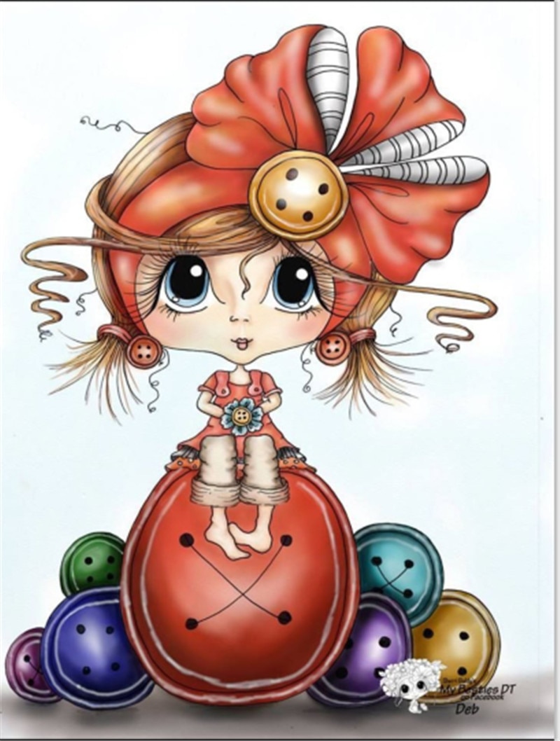 10x6 Girl sitting barefoot Transparent Clear Stamps for Scrapbooking for DIY Card Making Cutting Crafts Stencil