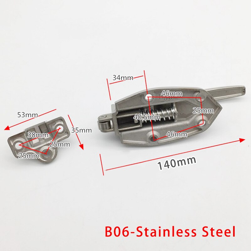 Stainless Steel Oven Door Lock Freezer Lock Latch Handle Cold Storage Door Lock Oven Flat Door Handle A06