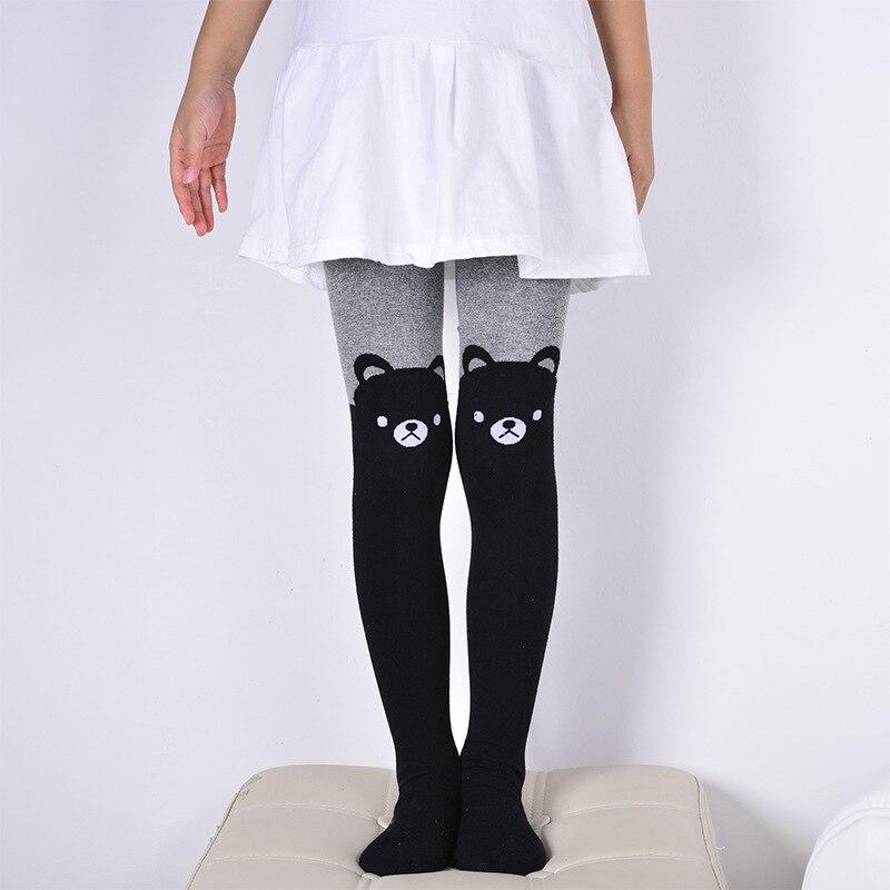 Medias suaves de algodón para bebés y niñas, medias cálidas de retales de gato de dibujos animados para primavera y otoño, 1 Uds.