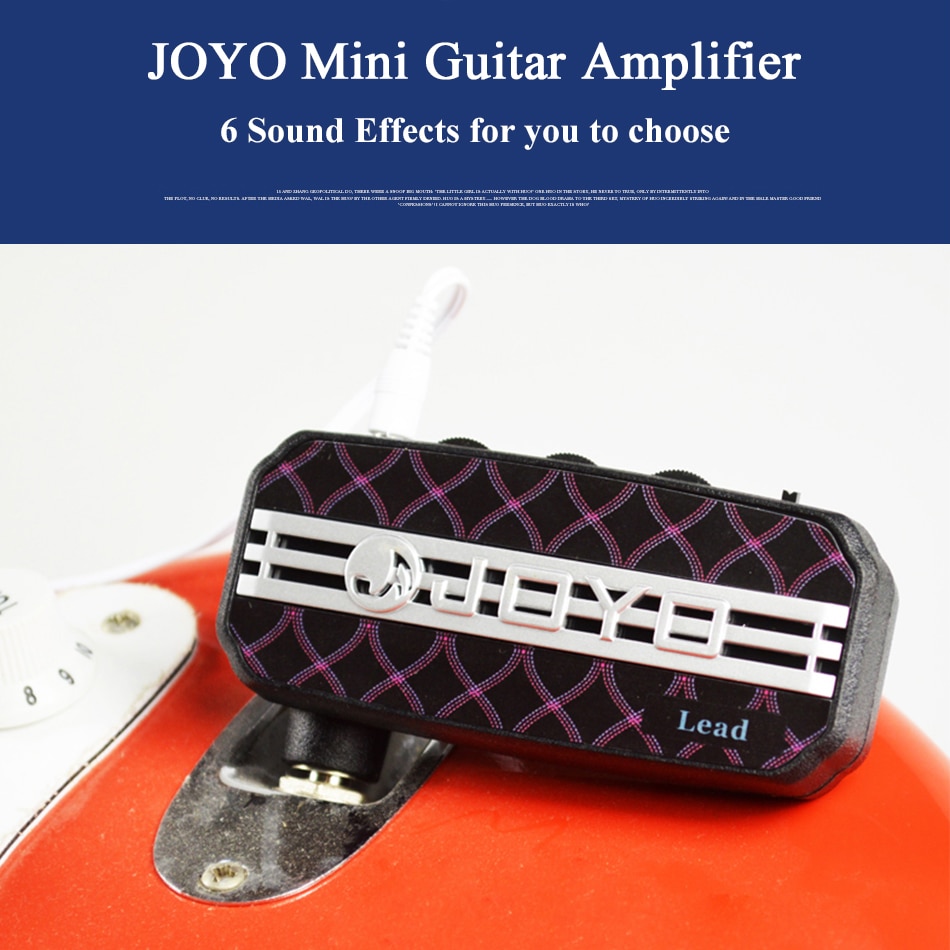 JOYO JA-03 Mini Gitaarversterker Amp Pocket Krachtige 6 Geluidseffecten Metalen & Lead & Engels Kanaal & Super Lead & Tube Drive & Akoestische