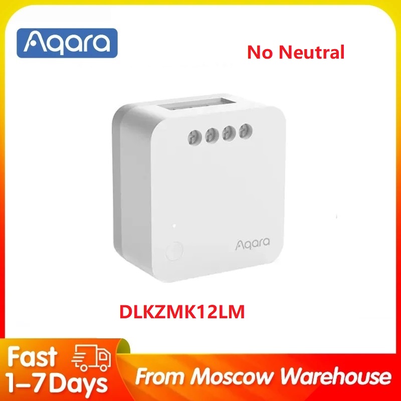 Aqara T1 relais unique non neutre avec Module neutre commutateur de contrôleur Zigbee 3.0 minuteries télécommande pour application domestique Aqara: Clair