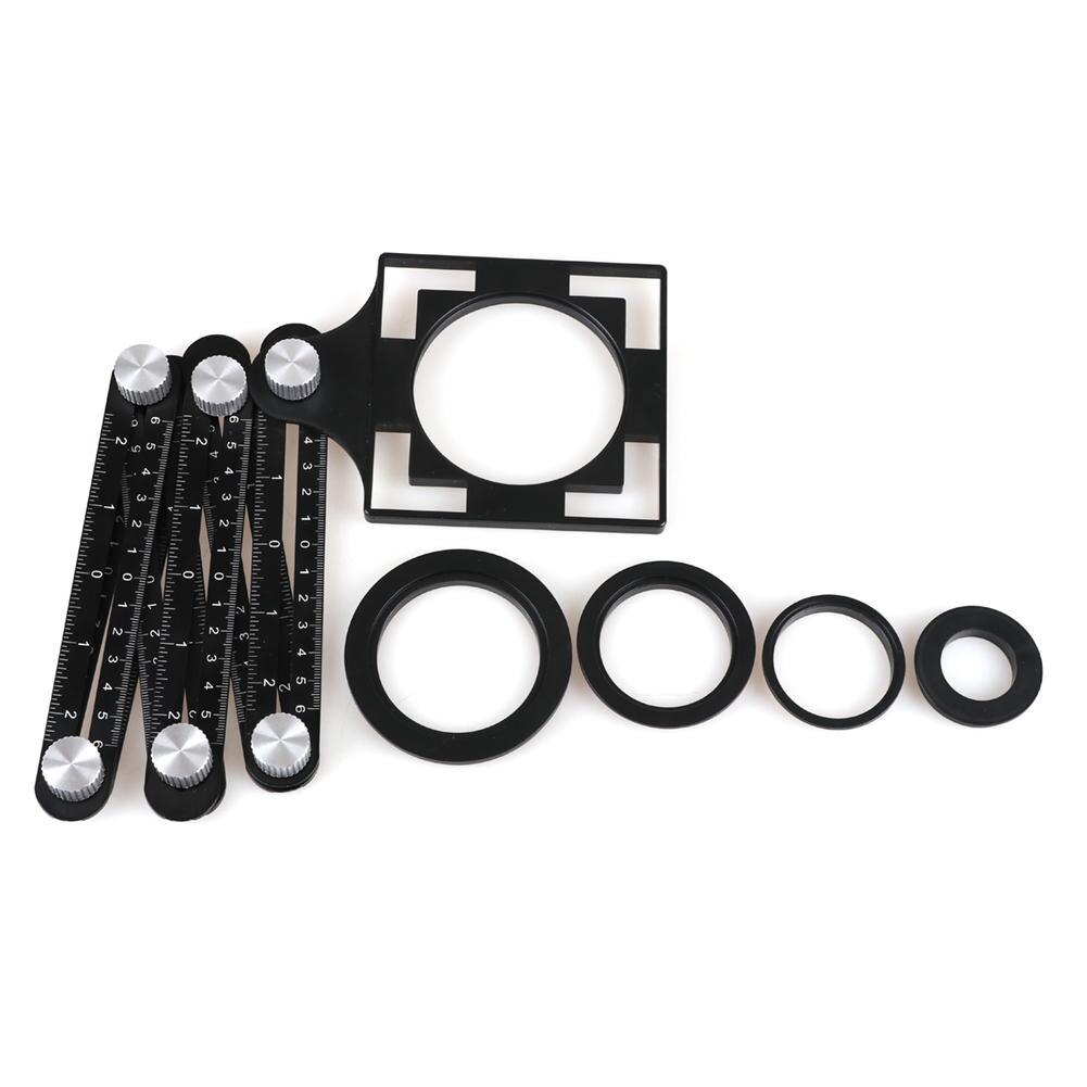 6 règles pliantes en alliage d'aluminium tuile ouverture localisateur boue carrelage magasin pâte carrelage verre Vientiane universel trou poinçon outils