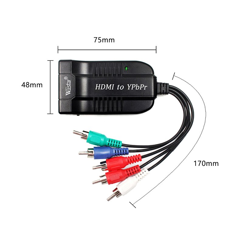 1080P Hdmi Naar Rgb Component Ypbpr Video-En R/L Hdtv Audio Adapter Converter