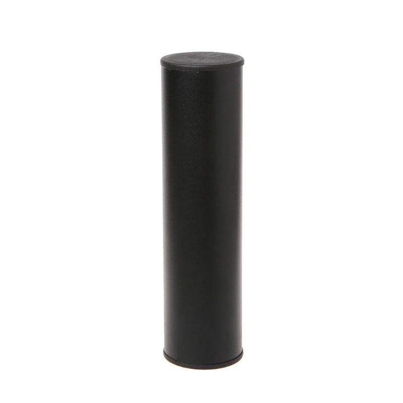 Pro Stainless Steel Cylinder Sand Shaker Rhythm Musical Instruments Percussion: Black