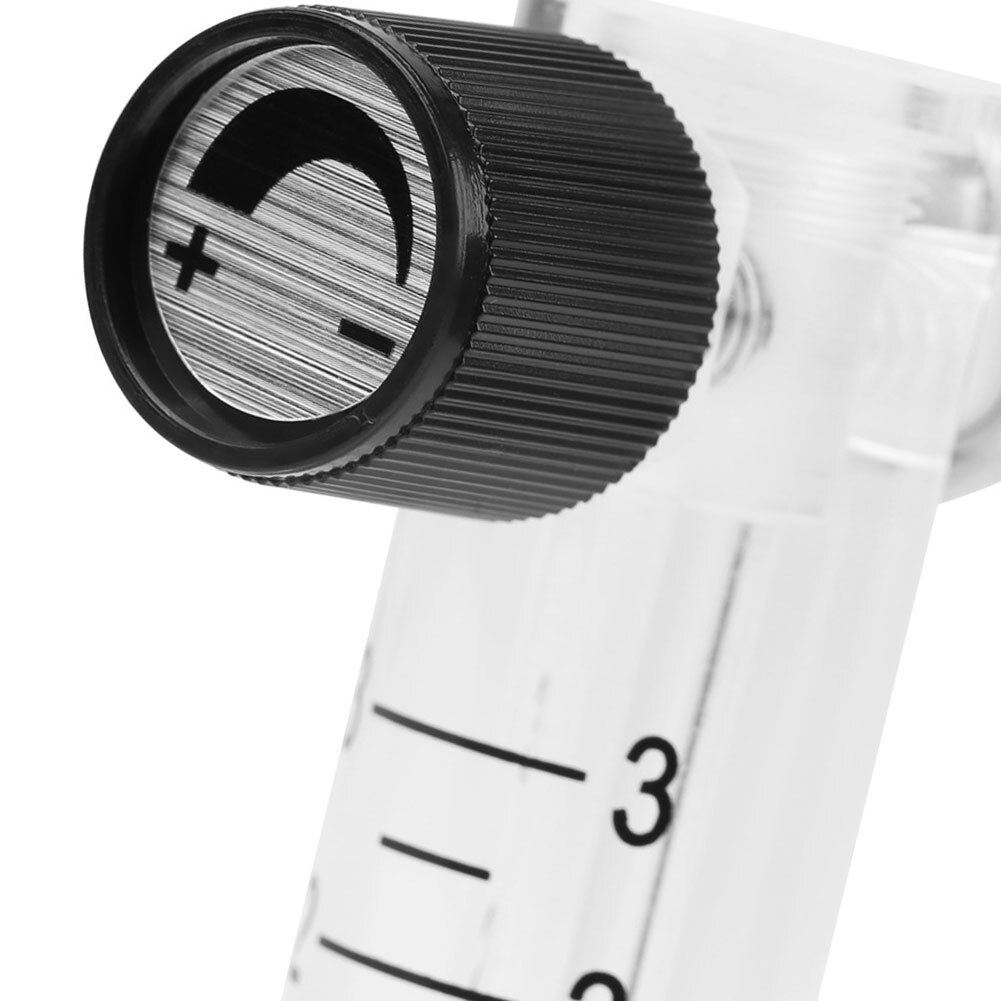 Gas Flowmeter Air Flow Meter LZQ-2 0-3LPM Flow Meter Gas Flowmeter Air Flow Meter Rotameter with Control Valve for Oxygen Gas