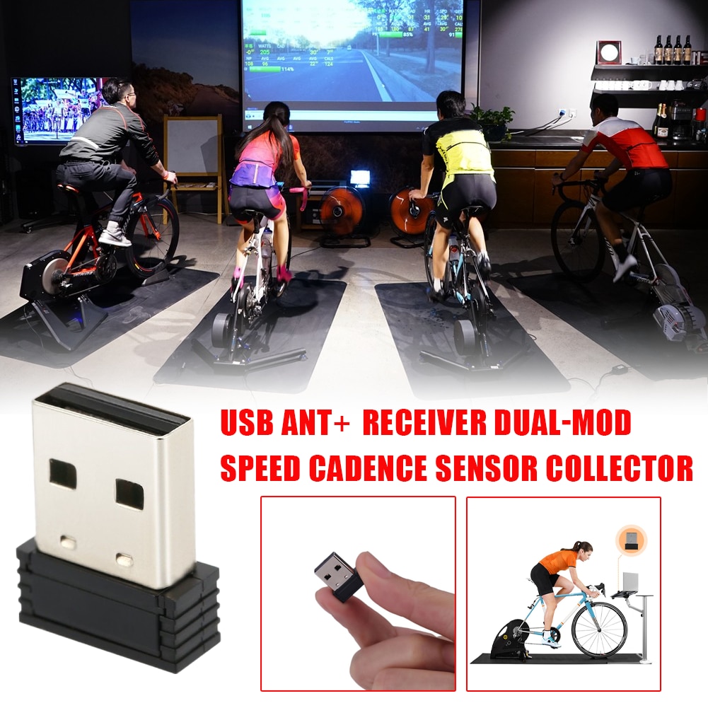 Bicycle ANT+USB Bluetooth Dual-Mode Speed Cadence Sensor Cycling Platform For Spinning Training Wireless Cadence Receiver