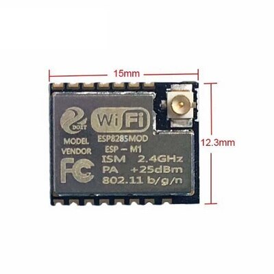 ESP-M1 Mini Ultra-Kleine ESP8285 Seriële Transparante Transmissie Draadloze Wifi Controle Module Lange Afstand Laag Stroomverbruik: without antenna