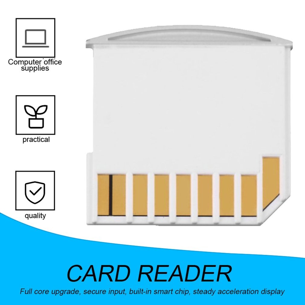 Mini adaptador de tarjeta SD SDHC TF, unidad Flash Air de hasta 64G para Macbook, Sony, plástico y Metal para Pop, tarjeta de memoria, 1g