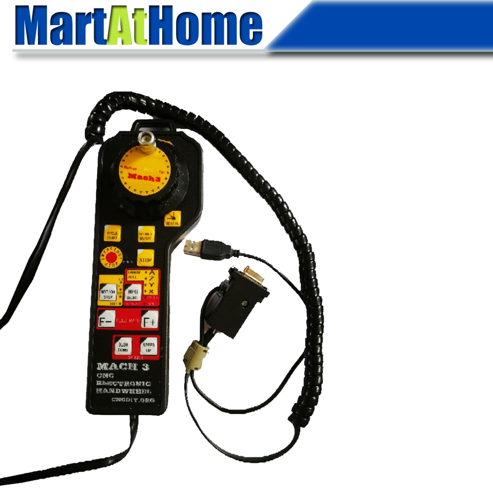 CNC 4 Axis USB MACH3 Electronic Handwheel Joystick Controller for ModsMach3 CNC Engraving Machine