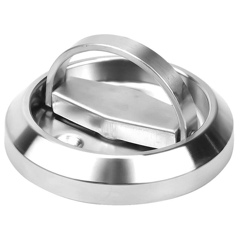 2Pcs Stainless Steel Ring Handle Dark Handle Door Background Wall Fire Hydrant Door Round Handle