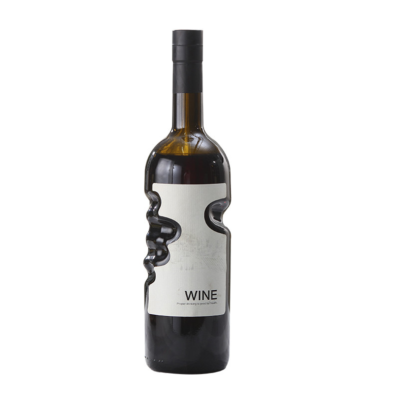 XMT-HOME vide bouteille de vin haut de gamme bouteilles d'alcool style européen bouteille de verre auto-infusé vin verre pot 750ml
