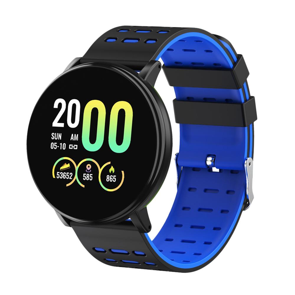 Smart Watch Heart Rate Monitor Wrist Watch Blood Pressure Monitor Long Standby Smart Watch: Blue