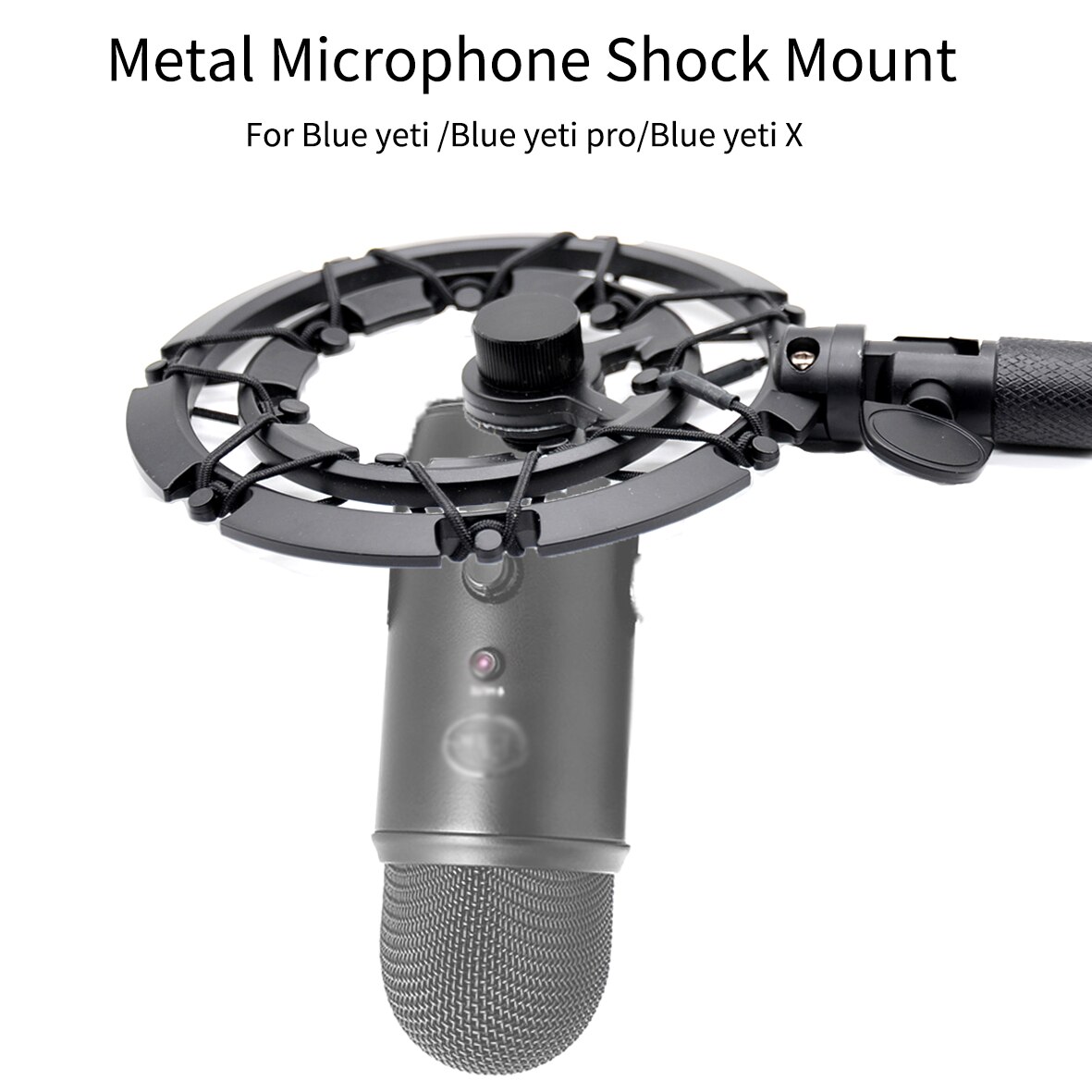 Metal Shockproof Studio Recording Microphone Shock Mounts Spider Mic Holder Clip For Blue Yeti X Yeti PRO Shield Stand Bracket