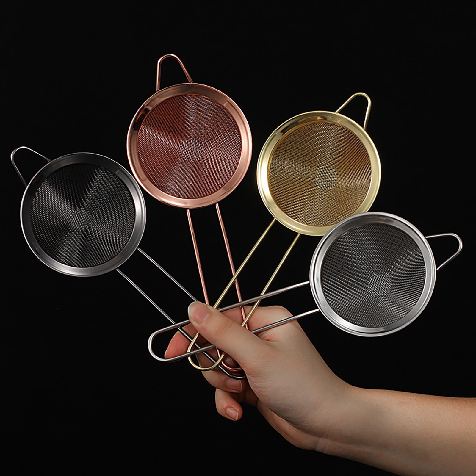 Stainless Steel Cocktail Bar Strainer Conical Mesh Strainer Kitchen Accessories Bartender Bar Tool Kitchen Accessories Gadgets