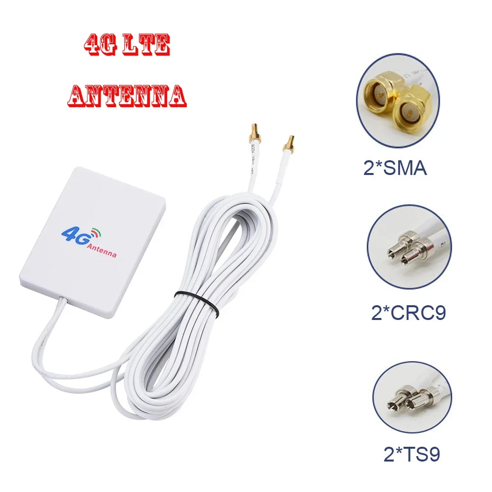 Antena 3G 4G LTE TS9 CRC9 Złącze SMA router 4G LTE Antena zewnętrzna robić routerów Huawei 3G 4G LTE modem 2M Kabel
