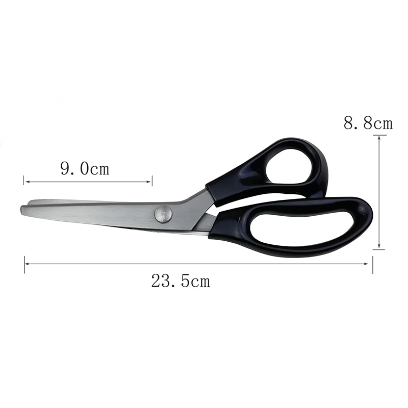 Stainless Steel Crafts Dressmaking Zig Zag Cut Scissors Sewing Scissors Fabric Pinking Shears Handled
