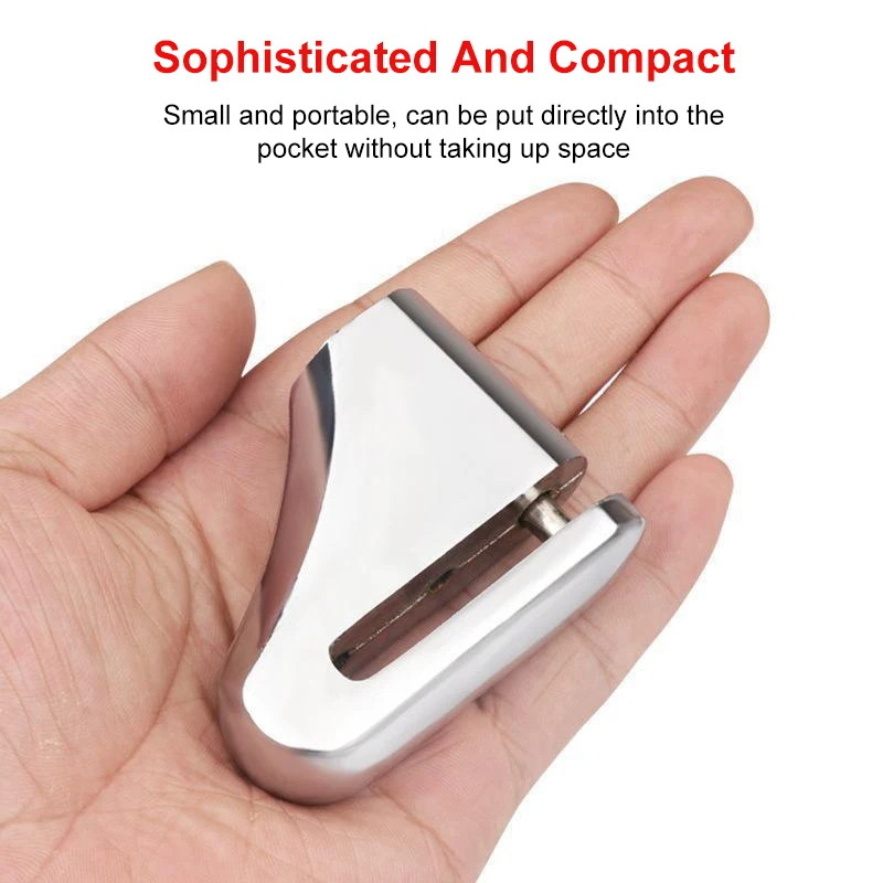 Blocco disco freno antifurto universale per moto Blocco di sicurezza portatile in acciaio Blocco ruota bici scooter Accessori moto 1 pz