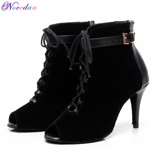 Frau Latin Dance Schuhe Damen Mädchen Sneaker Tanzen Stiefel Für Frauen Jazz Ballsaal Kizomba Salsa Dance Schuhe High Heels 8,5 cm: 11