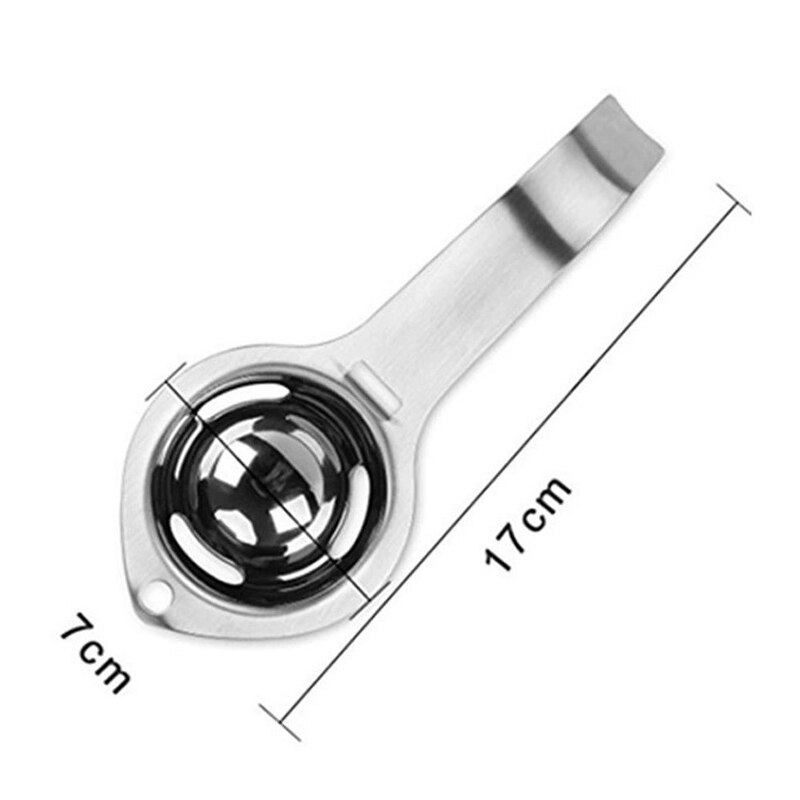 Egg Separator Tool 1PC Stainless Steel Egg Yolk White Separator Cooking Tool Kitchen Gadget Eggs Tools