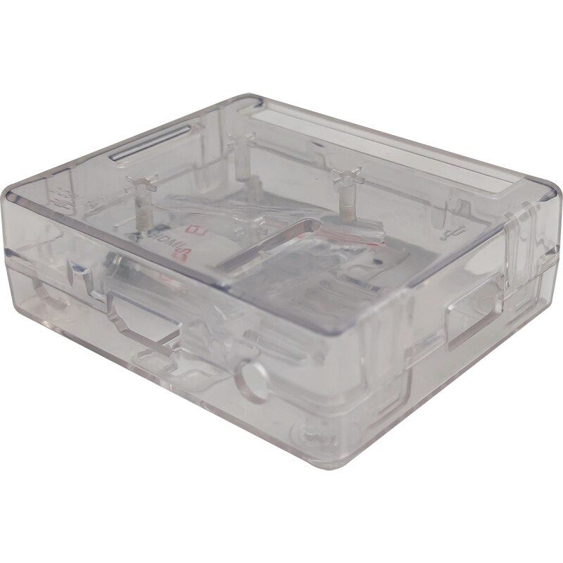 Boîtier Raspberry Pi 3 modèle A + Plus, coque Pi 3A + avec ventilateur de refroidissement: Transparent case