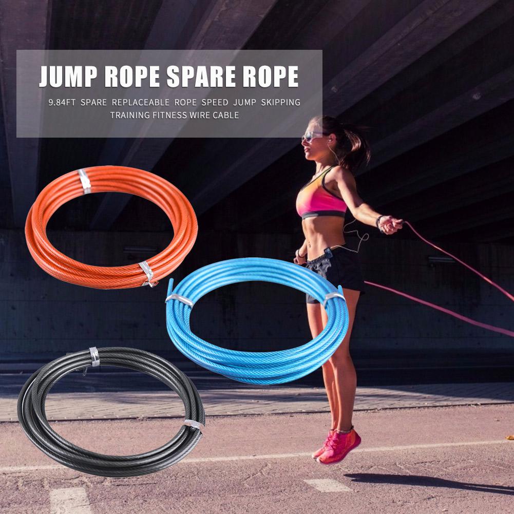 Springtouwen Bekwame Productie 3M Speed Jump Spare Rope Skipping Training Workout Vervanging Staaldraad Kabel