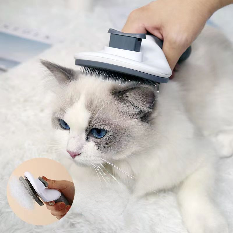 Pet Hair Remover Hondenborstel Kat Kam Dierenverzorging Gereedschap Honden Accessoires Kat Dierbenodigdheden Roestvrij staal Schoonheidsmassagekam