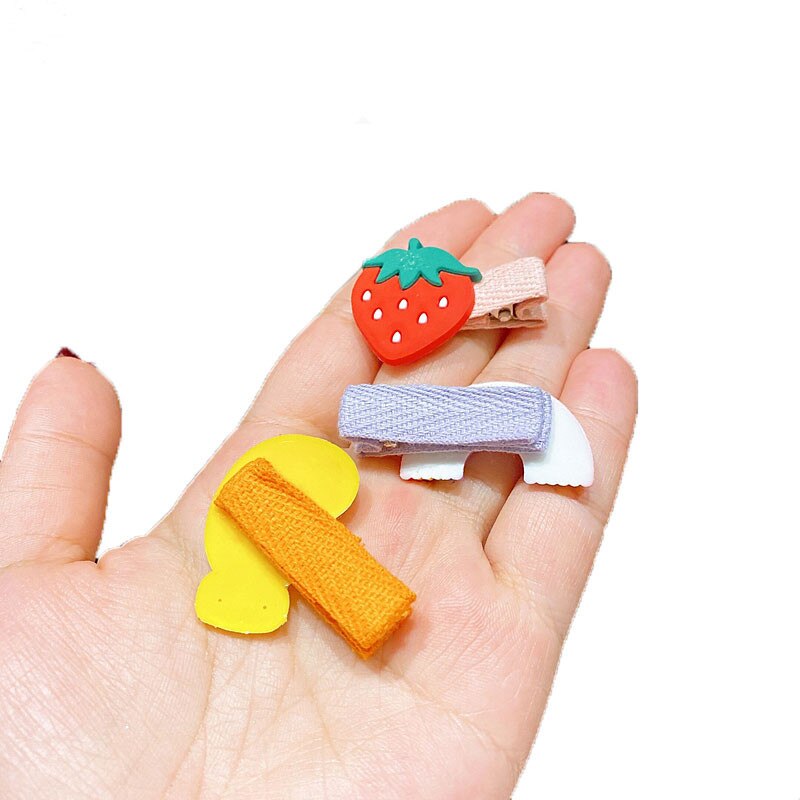 23 Piece Girls Cute Cartoon Hair Clip Set Cute Hair Accessories Girl headwear Bow Flower Hairpins Hairband Elastic Headdress Gif